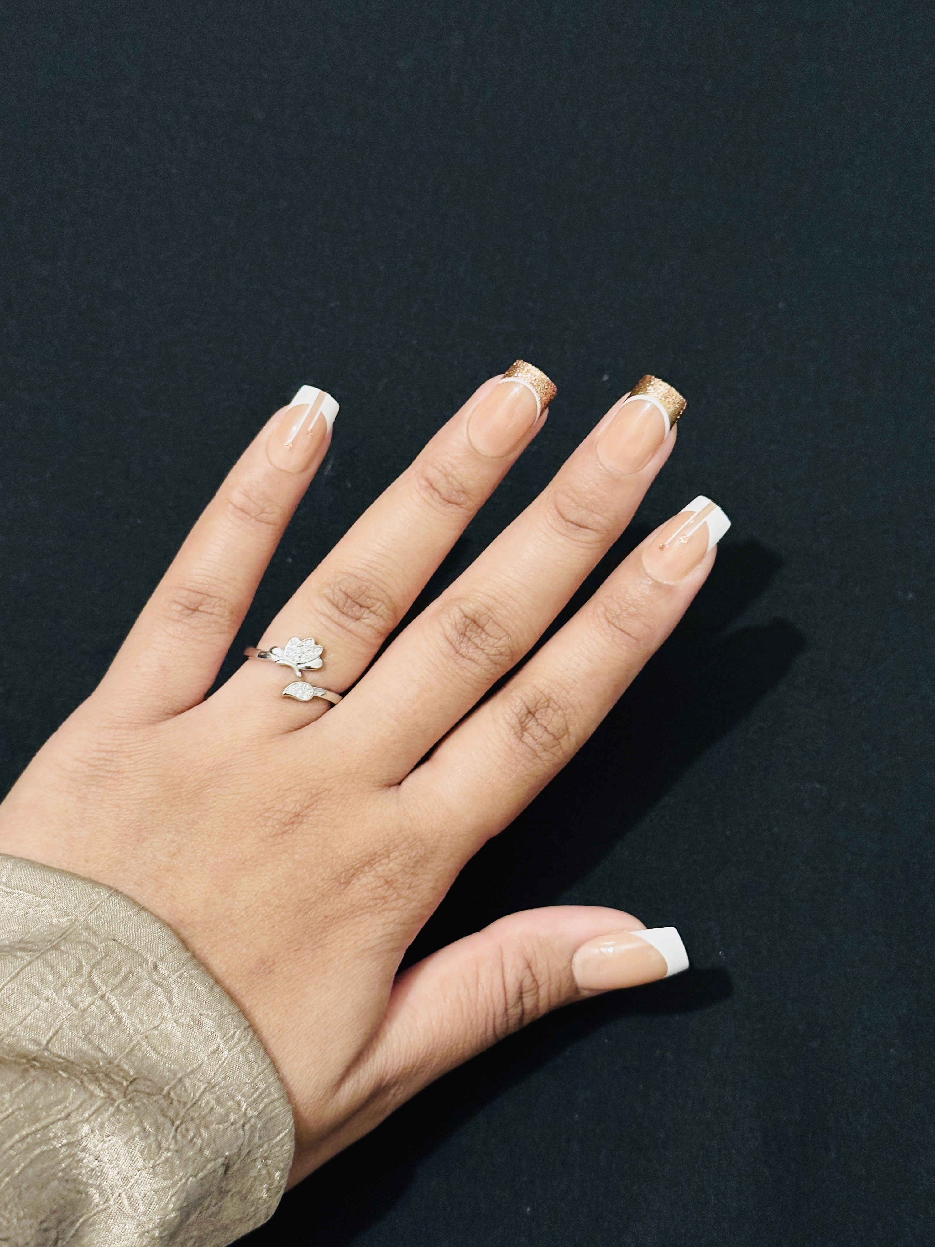 Sterling Silver Butterfly Adjustable Ring